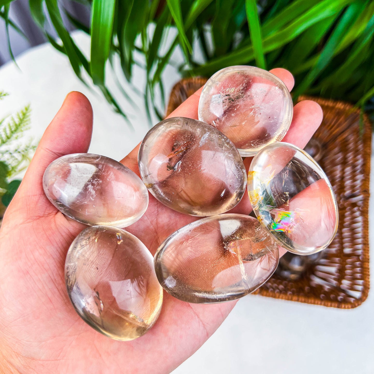 smoke quartz palm