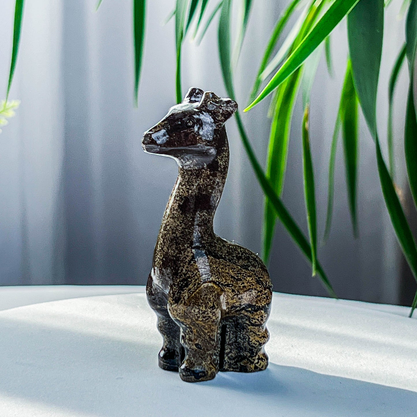 painting stone giraffe