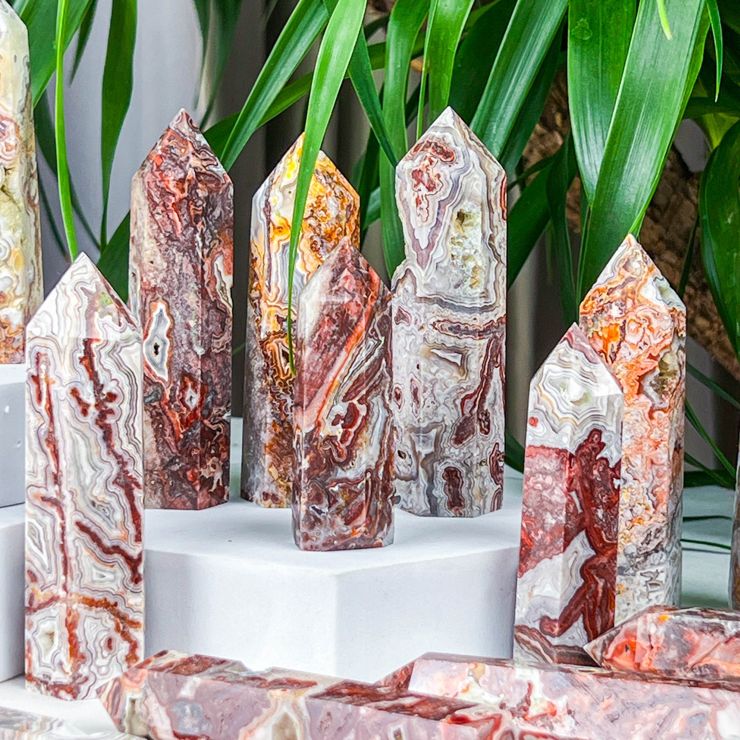 Mexican agate tower