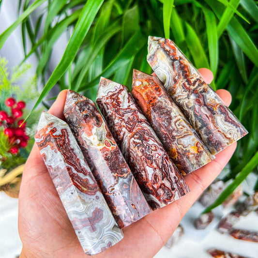 Mexican agate tower