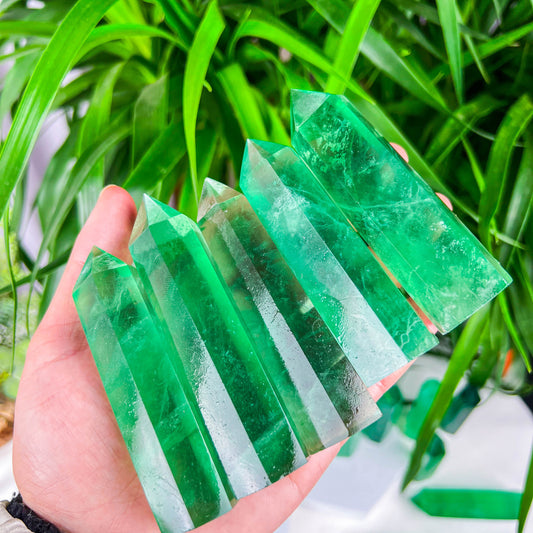 green fluorite tower