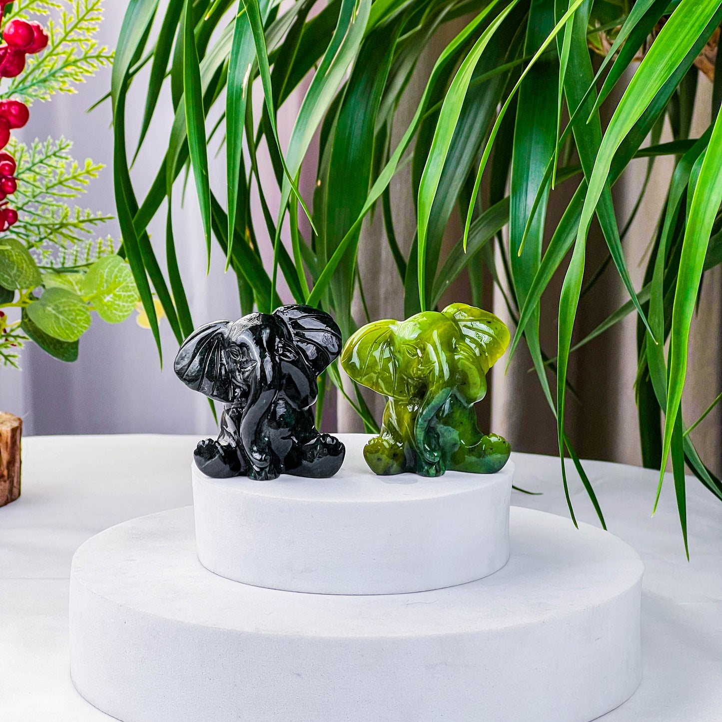green jade elephant