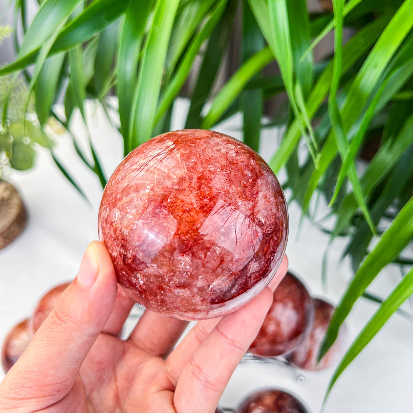 fire quartz sphere