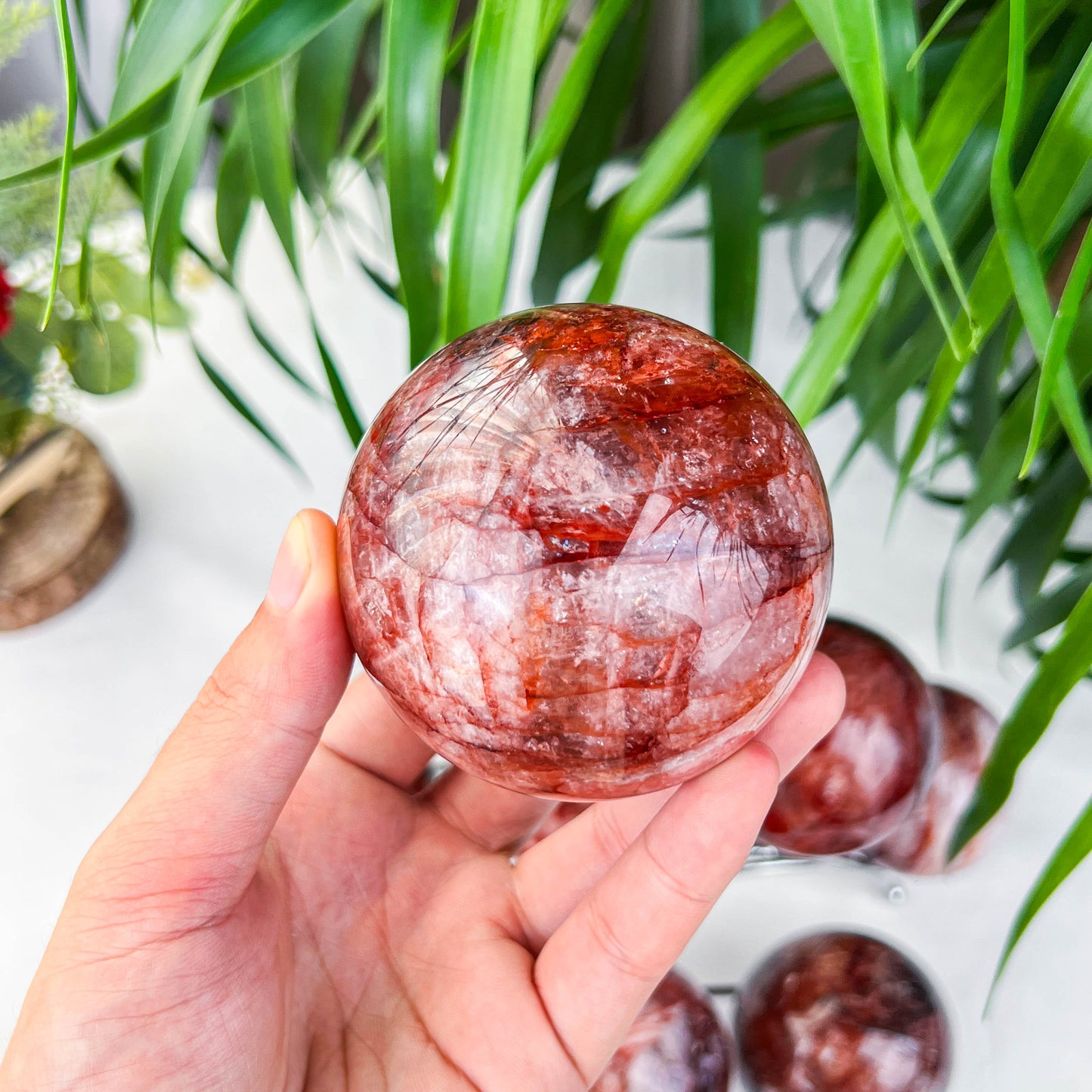 fire quartz sphere