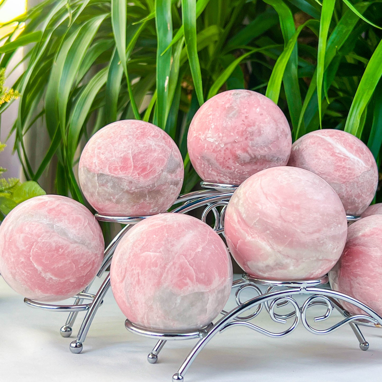 pink opal sphere