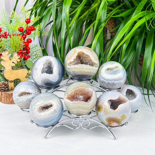druzy agate sphere