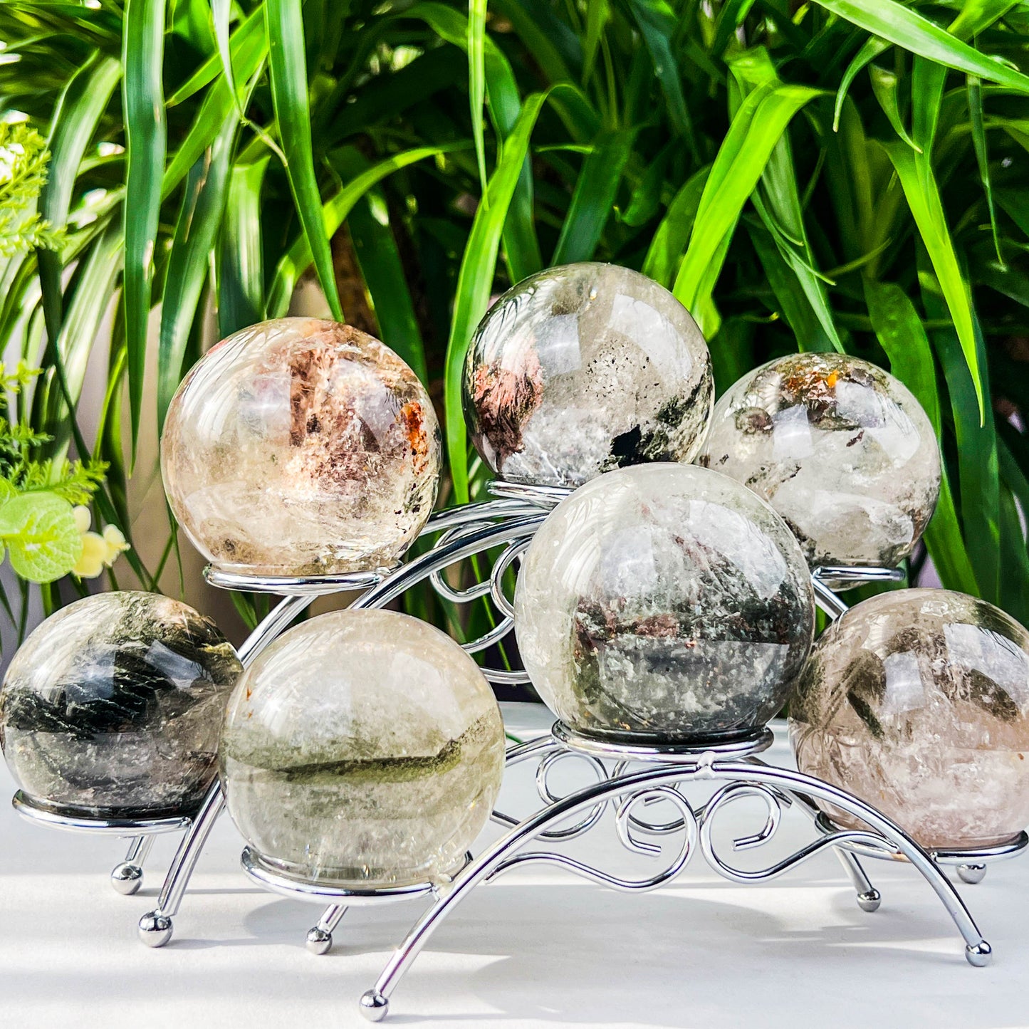 garden quartz sphere