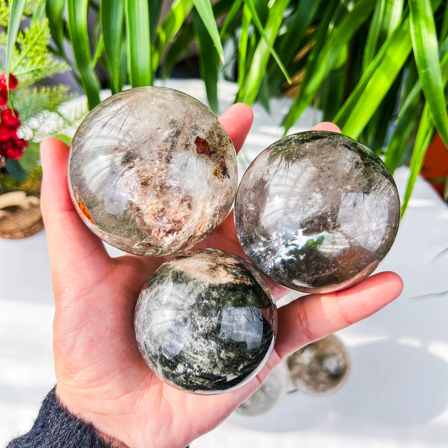 garden quartz sphere