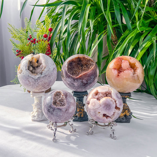 pink amethyst sphere