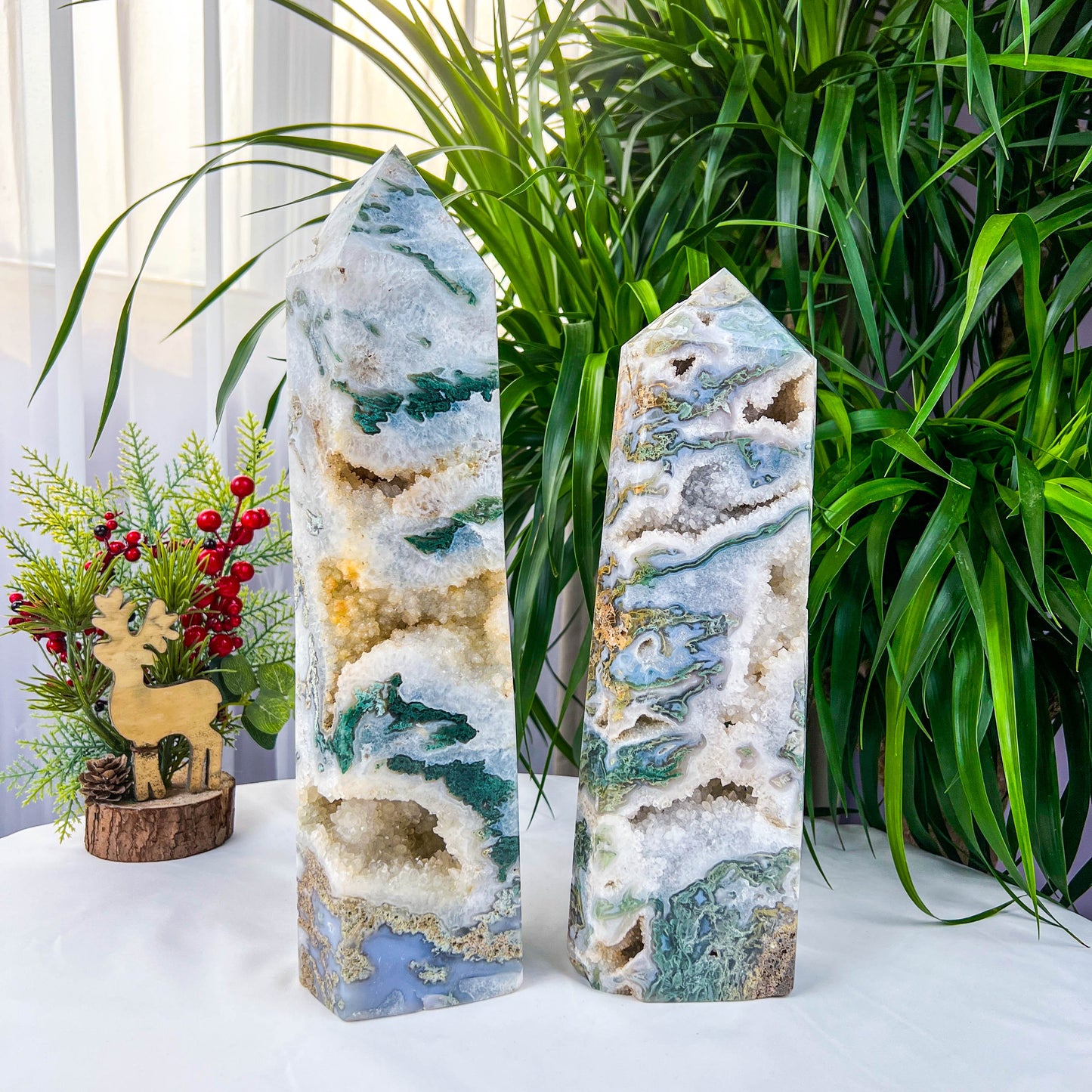 moss agate tower