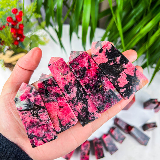 rhodonite tower