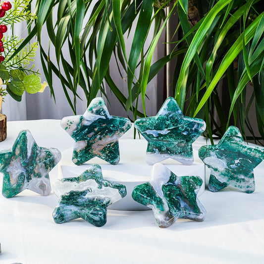 moss agate stars