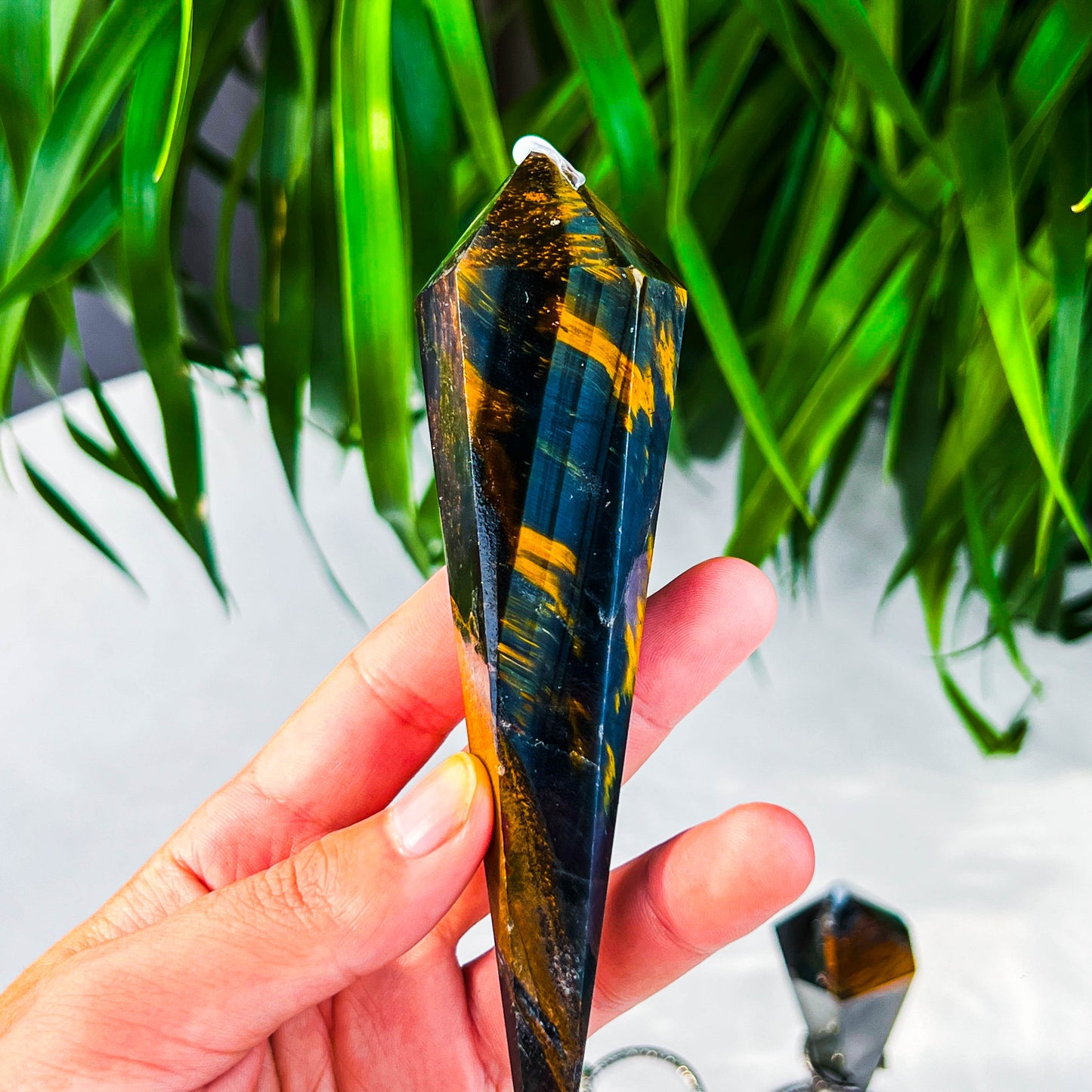 blue tiger eye wand