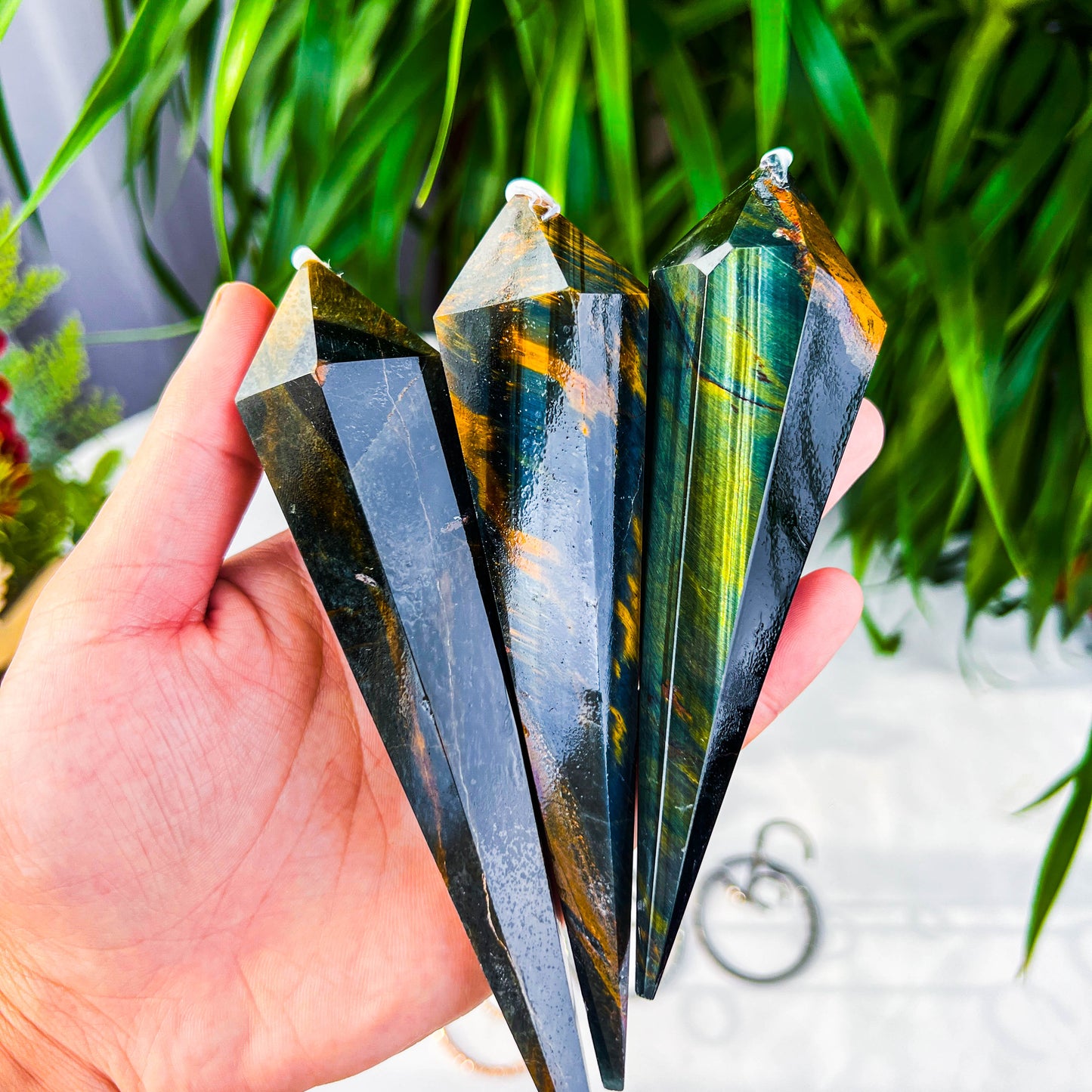 blue tiger eye wand