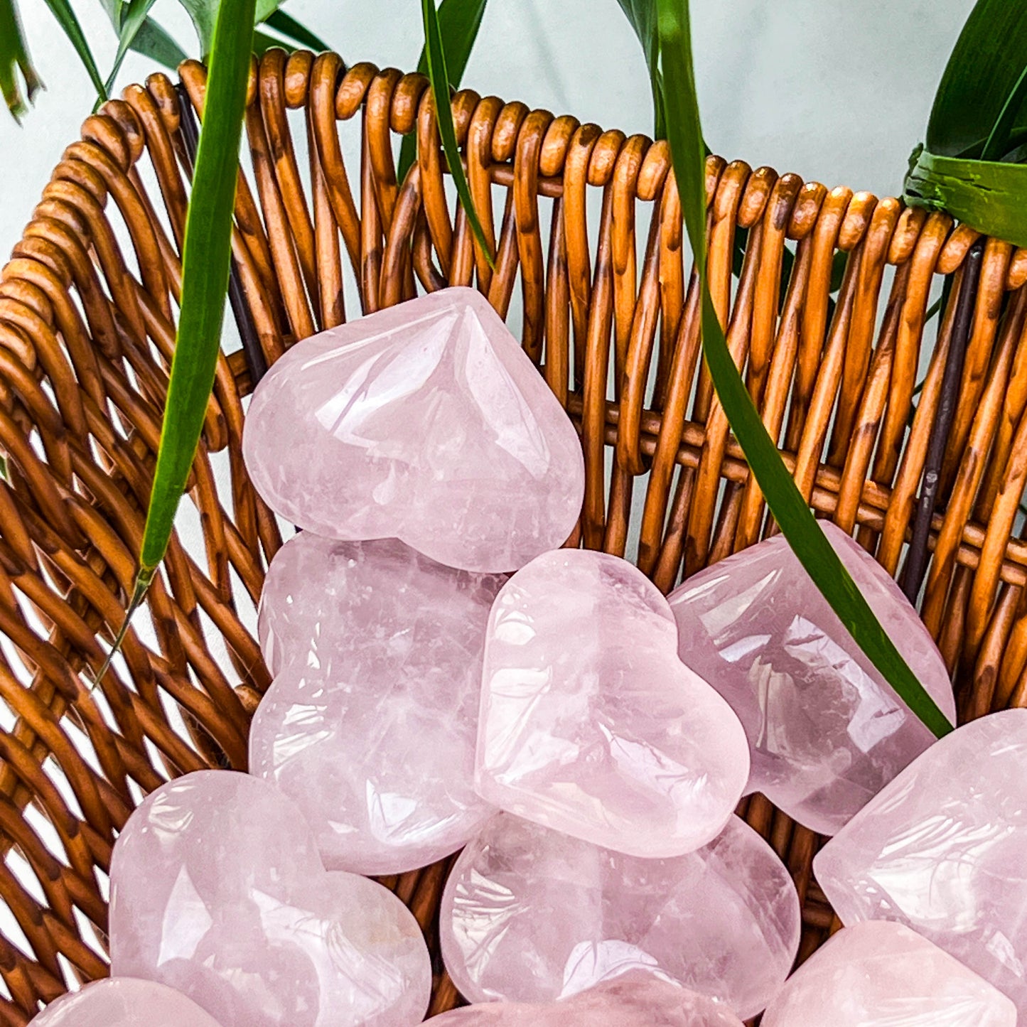 rose quartz heart