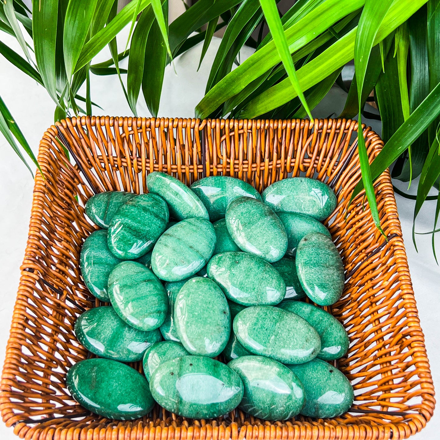 green aventurine palm