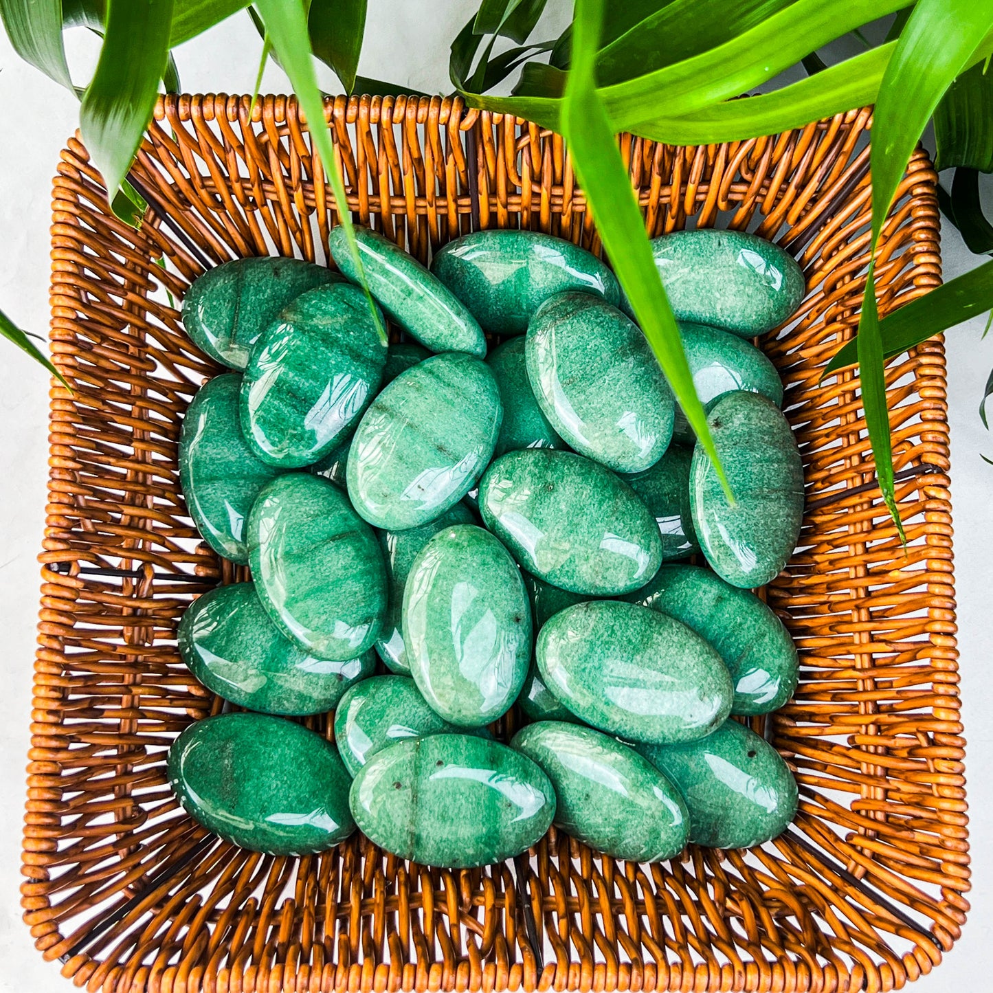 green aventurine palm