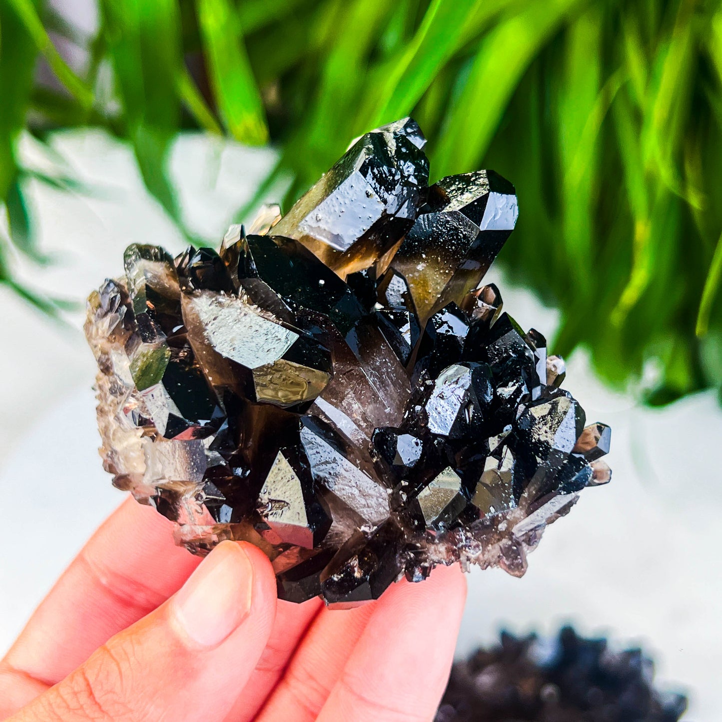 smokey quartz cluster