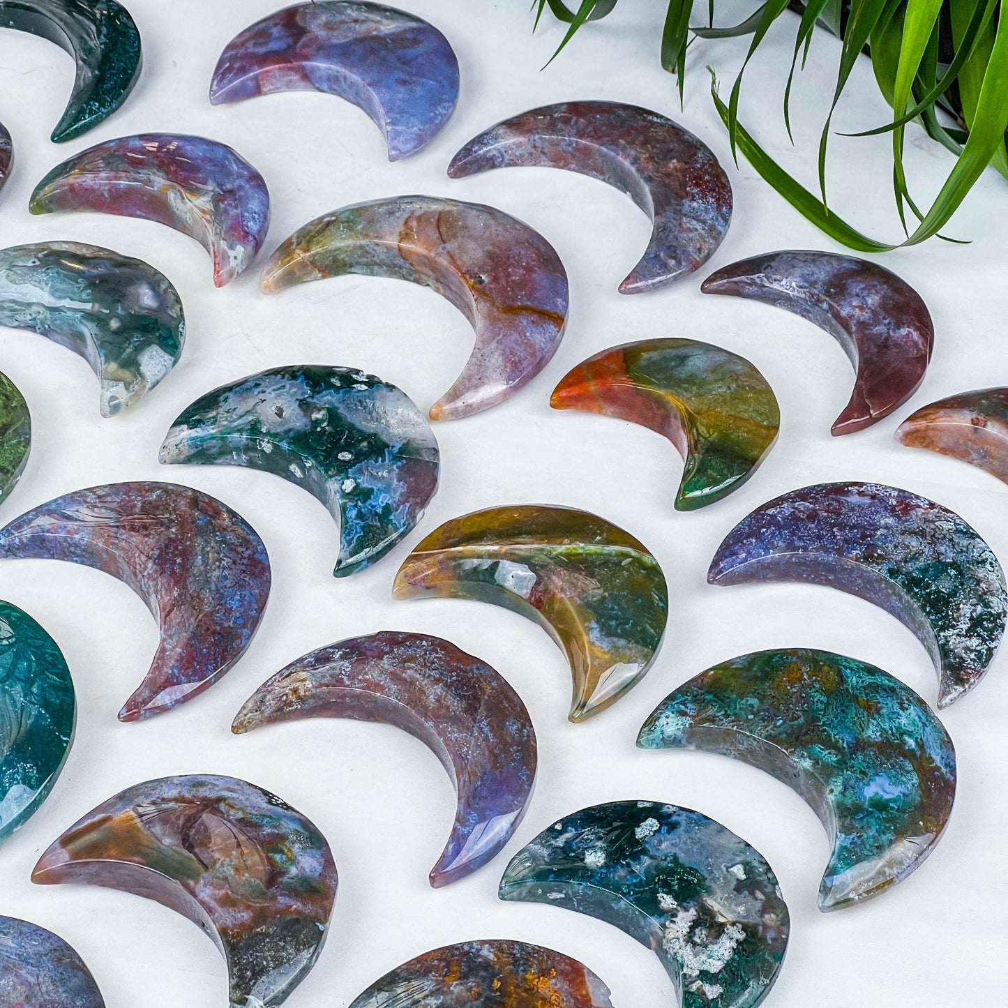 moss agate moon