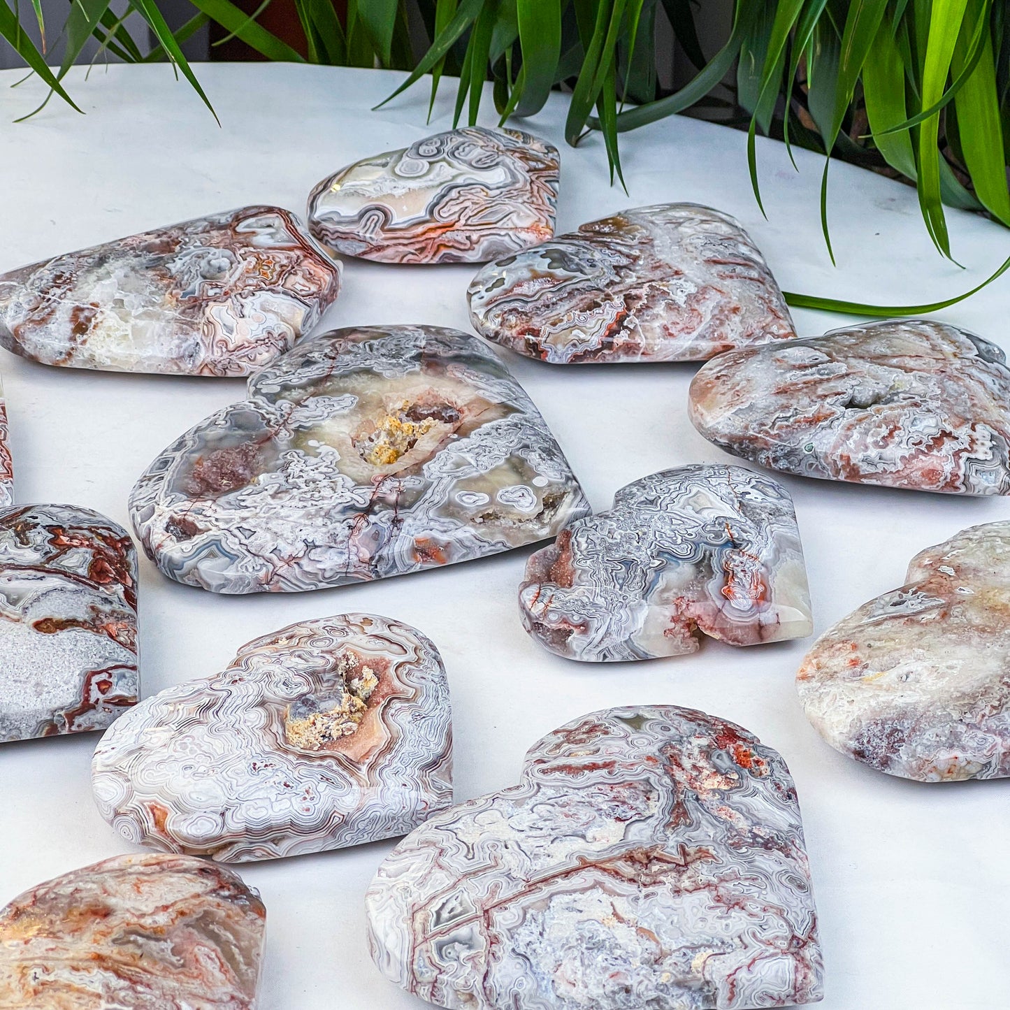 Mexican agate heart