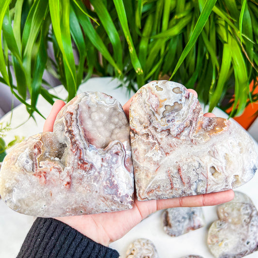 Mexican agate heart